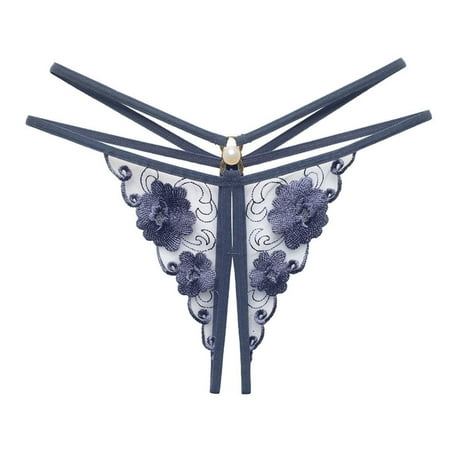 Women s Crotchless Briefs V-Back Lace Panties G-String Transparent Panties Ladies Underpant Low Waist Bandage Design Blue
Women s Crotchless Briefs V-Back Lace Panties G-String Transparent Panties Ladies Underpant Low Waist Bandage Design Blue