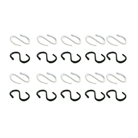 2 Set/20 Pcs Alloy Hanging Hook Decorations Small S Shape Hook Portable Hanger Ornament Doll House Loyout Props Supplies (Black White)
2 Set/20 Pcs Alloy Hanging Hook Decorations Small S Shape Hook Portable Hanger Ornament Doll House Loyout Props Supplies (Black White)