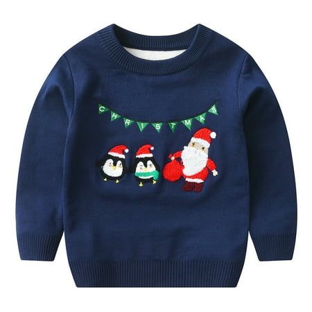Esaierr 1-6T Boys Girls Christmas Sweater Winter Cartoon Pullover Jumper Soft Xmas Fall Knit Sweater for Toddler Baby
Esaierr 1-6T Boys Girls Christmas Sweater Winter Cartoon Pullover Jumper Soft Xmas Fall Knit Sweater for Toddler Baby