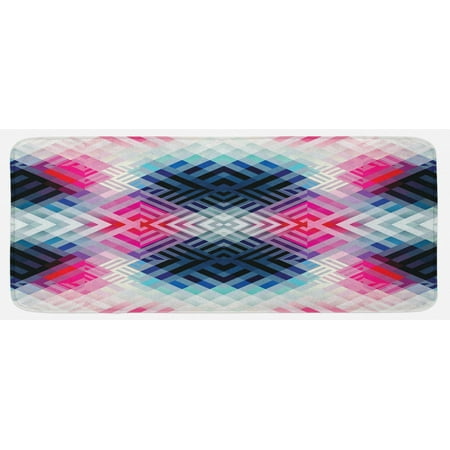 Abstract Kitchen Mat Fractal Lines with Diagonal Geometric Angled Repeating Pattern Display Plush Decorative Kitchen Mat with Non Slip Backing 47 X 19 Multicolor by Ambesonne
Abstract Kitchen Mat Fractal Lines with Diagonal Geometric Angled Repeating Pattern Display Plush Decorative Kitchen Mat with Non Slip Backing 47 X 19 Multicolor by Ambesonne