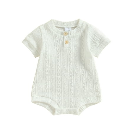 Wassery Baby Boys Girls Knit Jumpsuit 3M 6M 9M 12M 18M Infant Summer Short Sleeve Crew Neck Button Closure Solid Romper
Wassery Baby Boys Girls Knit Jumpsuit 3M 6M 9M 12M 18M Infant Summer Short Sleeve Crew Neck Button Closure Solid Romper