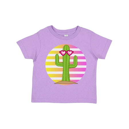 Inktastic Cactus Cute Girls Sunset Gift Toddler Toddler Girl T-Shirt