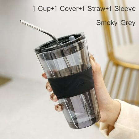450ml Coffee Glass Cup Heat Resistant Coffee Mug Wine Glasses Portable Sealed Water Button with Straws Milk Tea Travel Cup Gift
450ml Coffee Glass Cup Heat Resistant Coffee Mug Wine Glasses Portable Sealed Water Button with Straws Milk Tea Travel Cup Gift