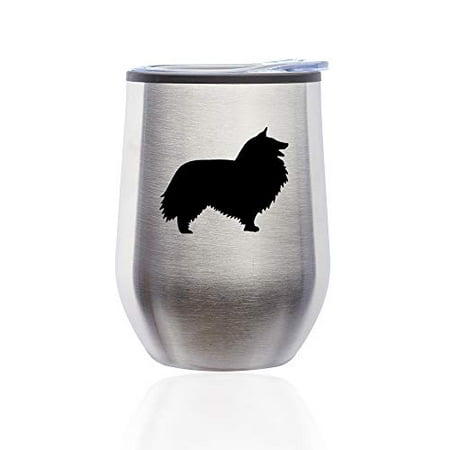 Stemless Wine Tumbler Coffee Travel Mug Glass with Lid Shetland Sheepdog (Silver)
Stemless Wine Tumbler Coffee Travel Mug Glass with Lid Shetland Sheepdog (Silver)