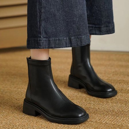 Cathalem Women Boots Low Heel Leather Fashion Women Artificial Leather Solid Color Autumn Thick Winter Boots for Women Wide Width Black 6.5
Cathalem Women Boots Low Heel Leather Fashion Women Artificial Leather Solid Color Autumn Thick Winter Boots for Women Wide Width Black 6.5