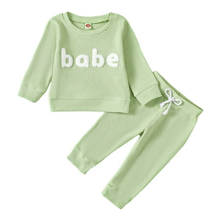 Toddler Boy Outfits Long Sleeve Letter Prints Tops Solid Color Pants Two Piece Casual Sports Baby Bodysuit
Toddler Boy Outfits Long Sleeve Letter Prints Tops Solid Color Pants Two Piece Casual Sports Baby Bodysuit