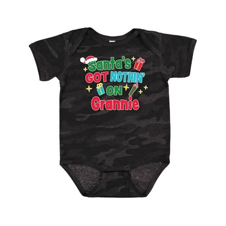 Inktastic Santa s Got Nothin on Grannie with Christmas Presents Gift Baby Boy or Baby Girl Bodysuit
Inktastic Santa s Got Nothin on Grannie with Christmas Presents Gift Baby Boy or Baby Girl Bodysuit