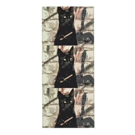 Home Towels Cool Black Cat Absorbent Hanging Hand Towel Small Bath Towel Decorative Kitchen Dish Guest Towel For Spa Gym Hote 12x27.5in
Home Towels Cool Black Cat Absorbent Hanging Hand Towel Small Bath Towel Decorative Kitchen Dish Guest Towel For Spa Gym Hote 12x27.5in