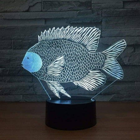 Uruzuo Fish Animal Toys 3D Illusion Night Light Smart Touch Lamp Creative RGB Led Christmas Birthday Decorations Gifts for Boys and Girls Fishing Party Decor 16 Colors
Uruzuo Fish Animal Toys 3D Illusion Night Light Smart Touch Lamp Creative RGB Led Christmas Birthday Decorations Gifts for Boys and Girls Fishing Party Decor 16 Colors