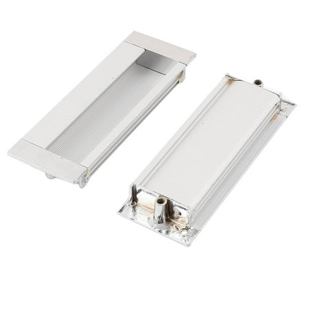 11cmx4cm Aluminium Rectangle Cabinet Door Flush Recessed Pull