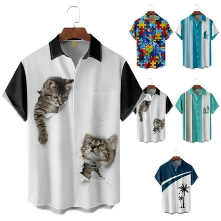 Men s and Big Men s Collared Button Down Tee Shirts with Breast Pocket Slim-Fit Blouses Up to 8XL
Men s and Big Men s Collared Button Down Tee Shirts with Breast Pocket Slim-Fit Blouses Up to 8XL