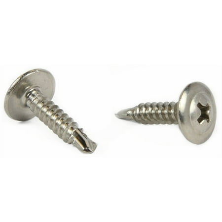 #10 x 1 Self-Drilling Screws / Phillips / Modified Truss Head / 410 Stainless Steel - 2500 Piece Carton
#10 x 1 Self-Drilling Screws / Phillips / Modified Truss Head / 410 Stainless Steel - 2500 Piece Carton