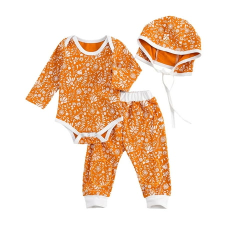 Carolilly Newborn Baby 3-piece Outfit Set Long Sleeve Romper+Pants+Hat Set for Kids Boys Girls
Carolilly Newborn Baby 3-piece Outfit Set Long Sleeve Romper+Pants+Hat Set for Kids Boys Girls