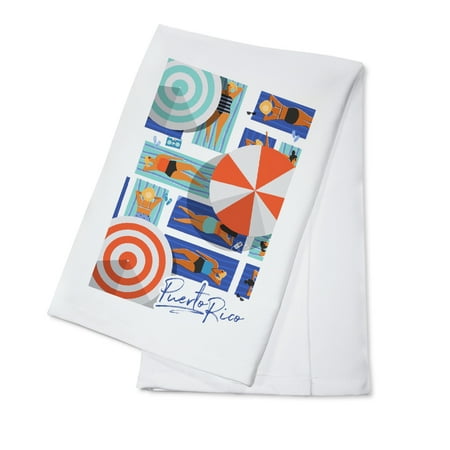 Puerto Rico Aerial Beach Scene Loungers and Umbrellas (100% Cotton Tea Towel Decorative Hand Towel Kitchen and Home)
Puerto Rico Aerial Beach Scene Loungers and Umbrellas (100% Cotton Tea Towel Decorative Hand Towel Kitchen and Home)