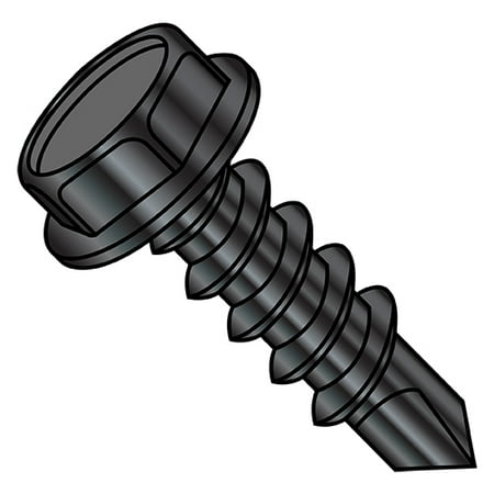 10-16X2 Unslotted Indented Hex Washer Full Thread Self Drilling Screw Black Oxide (Pack Qty 1 000) BC-1032KWB
10-16X2 Unslotted Indented Hex Washer Full Thread Self Drilling Screw Black Oxide (Pack Qty 1 000) BC-1032KWB