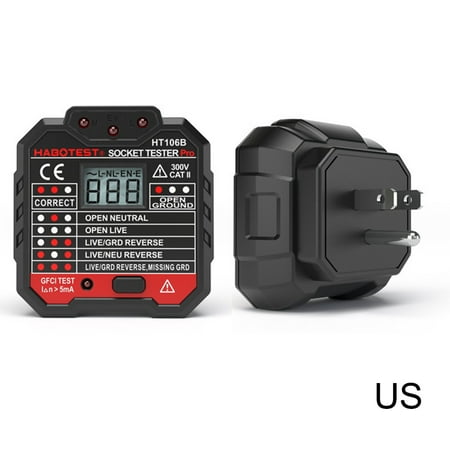 Socket Test Tool Power Electric Mains Fault Checker LCD Display Plug Test Machine New
Socket Test Tool Power Electric Mains Fault Checker LCD Display Plug Test Machine New