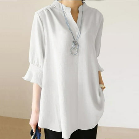 kpoplk Womens Short Sleeve Tops Womens Summer Tops Casual Dressy Blouses 2023 Short Sleeve Ruffle V Neck T Shirts Floral Boho Cute Tees Loose Trendy Tshirt(White M)
kpoplk Womens Short Sleeve Tops Womens Summer Tops Casual Dressy Blouses 2023 Short Sleeve Ruffle V Neck T Shirts Floral Boho Cute Tees Loose Trendy Tshirt(White M)