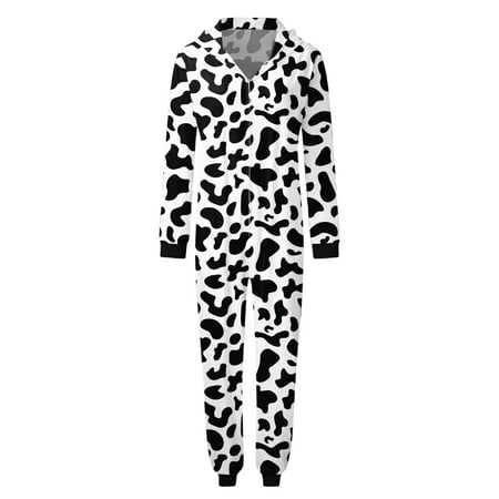 Women Mom Family Sets Cow Prints Hooded Zipper Jumpsuit Family Outfit Festive Clothing
Women Mom Family Sets Cow Prints Hooded Zipper Jumpsuit Family Outfit Festive Clothing