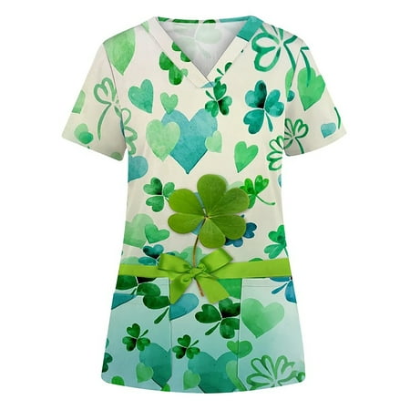 Frontwalk Ladies Scrub Tops Floral Print T Shirt V Neck Nursing Scrubs Dailywear Casual Summer Short Sleeve Tee Style I XL
Frontwalk Ladies Scrub Tops Floral Print T Shirt V Neck Nursing Scrubs Dailywear Casual Summer Short Sleeve Tee Style I XL