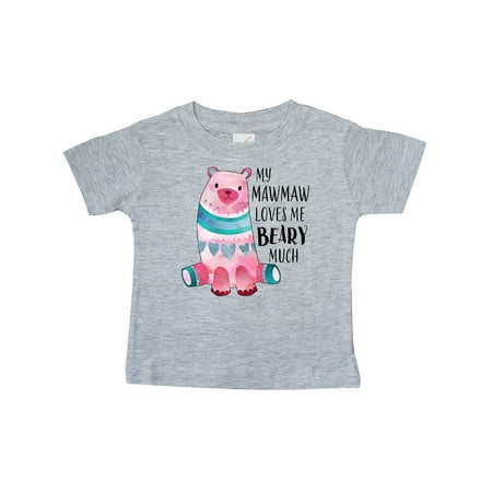 Inktastic My Mawmaw Loves Me Beary Much with Cute Bear Gift Baby Boy or Baby Girl T-Shirt