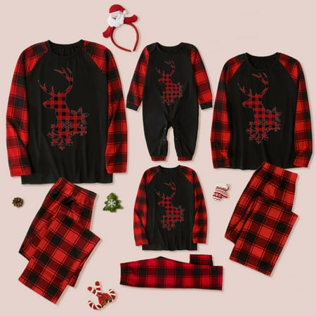 EGNMCR Matching Family Pajamas Sets Christmas PJ s with Deer Long Sleeve Tee and Plaid Pants Loungewear for Women/Men/Kids/Couples/Adult/Baby - Baby Days
EGNMCR Matching Family Pajamas Sets Christmas PJ s with Deer Long Sleeve Tee and Plaid Pants Loungewear for Women/Men/Kids/Couples/Adult/Baby - Baby Days