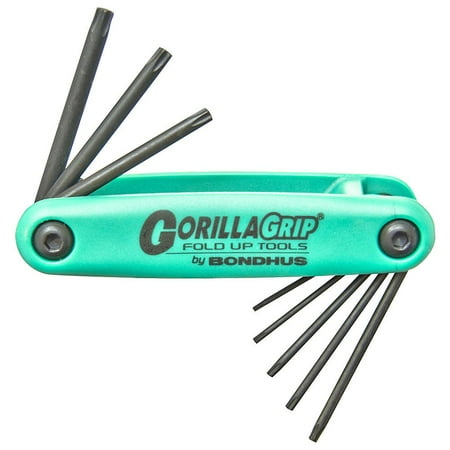Bondhus 7Pc Tamper Resisitant Torx Fold-Up Tool Set Tr7-Tr25