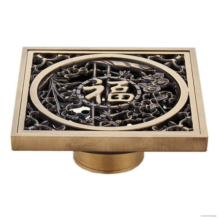 Sqre Antue Brass Shower Floor Drain Deont For Kitchen Shower Room