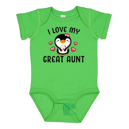 Inktastic I Love My Great Aunt with Cute Penguin and Hearts Gift Baby Girl Bodysuit
Inktastic I Love My Great Aunt with Cute Penguin and Hearts Gift Baby Girl Bodysuit