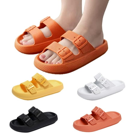Non-skid Thick-soled Cloud Sippers|PVC Pillow Sippers with Comfortable Cushioning|Double-buckle Shower Sandals Couple Sandals for Indoor and Outdoor
Non-skid Thick-soled Cloud Sippers|PVC Pillow Sippers with Comfortable Cushioning|Double-buckle Shower Sandals Couple Sandals for Indoor and Outdoor