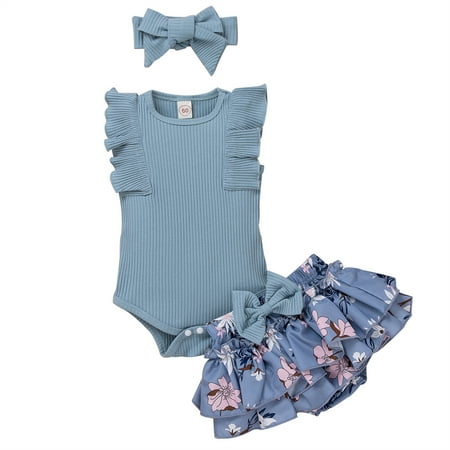 Zukuco Baby Girl Clothes Spring Summer Outfits Floral Pants + Short Ruffle Romper Playsuit + Headband 3PCS Newborn Baby Outfit
Zukuco Baby Girl Clothes Spring Summer Outfits Floral Pants + Short Ruffle Romper Playsuit + Headband 3PCS Newborn Baby Outfit