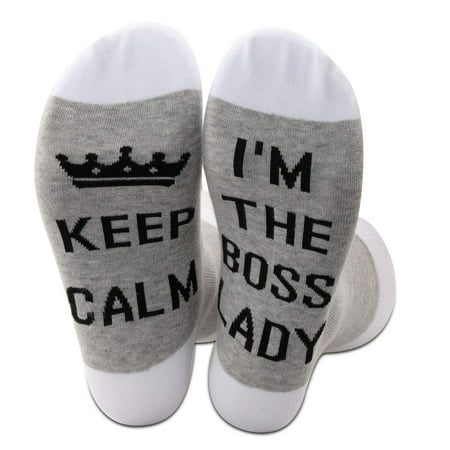 JXGZSO Boss Lady Gift Keep Calm I m The Boss Lady Socks Funny Gift For Girl Boss (Grey-boss lady)
JXGZSO Boss Lady Gift Keep Calm I m The Boss Lady Socks Funny Gift For Girl Boss (Grey-boss lady)