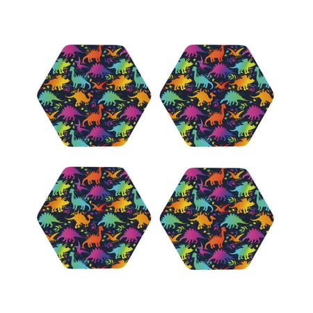 Drink Coasters Set of 4 Colorful dinosaur C Leather Coasters for Coffee Table Protector Heat Resistant Cute Coasters for Home Decor Housewarming Gifts Bar Kitchen 4 Inch Hexagon
Drink Coasters Set of 4 Colorful dinosaur C Leather Coasters for Coffee Table Protector Heat Resistant Cute Coasters for Home Decor Housewarming Gifts Bar Kitchen 4 Inch Hexagon