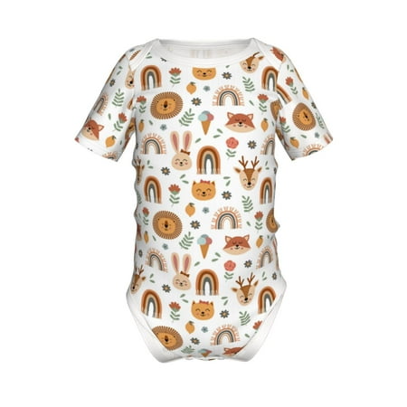 Adobk cute Rainbow Animal Print Baby Climbing Clothes Jumpsuit Rompers Classic Rompers Child Short sleeve Bodysuits-6 Months
Adobk cute Rainbow Animal Print Baby Climbing Clothes Jumpsuit Rompers Classic Rompers Child Short sleeve Bodysuits-6 Months