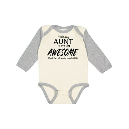 Inktastic Yeah My Aunt is Pretty Awesome Gift Baby Boy or Baby Girl Long Sleeve Bodysuit
Inktastic Yeah My Aunt is Pretty Awesome Gift Baby Boy or Baby Girl Long Sleeve Bodysuit