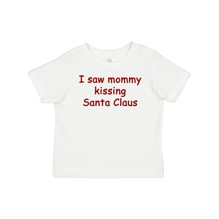 Inktastic I Saw Mommy Kissing Santa Claus Gift Baby Boy or Baby Girl T-Shirt