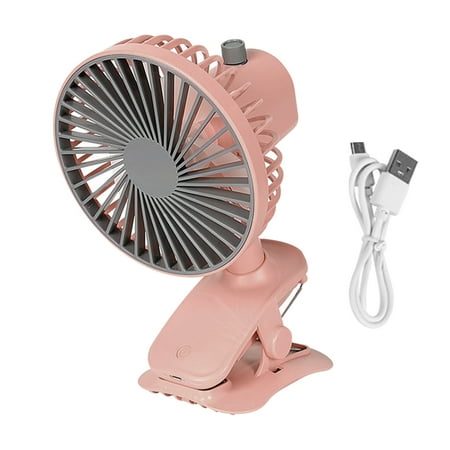 Indoor Outdoor USB Rechargable Bedroom Clip On Mini Portable Desk Fan Cooling