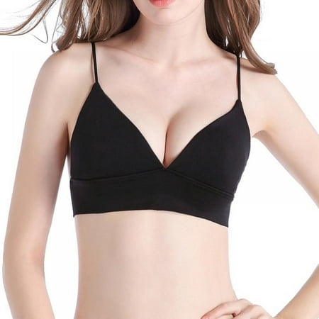 GOODLY Women Thin Shoulder Strap Padded Sport Bra Seamless Deep V Underwire Bikini Bra Brassiere Underwear
GOODLY Women Thin Shoulder Strap Padded Sport Bra Seamless Deep V Underwire Bikini Bra Brassiere Underwear