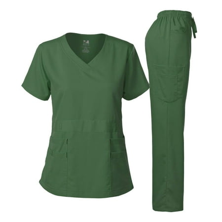 Dagacci Medical Uniform Women s Scrubs Set Stretch Ultra Soft Top and Pants