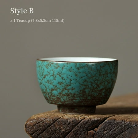 Green Ceramic Tea Cup Chinese Kung Fu Cup
