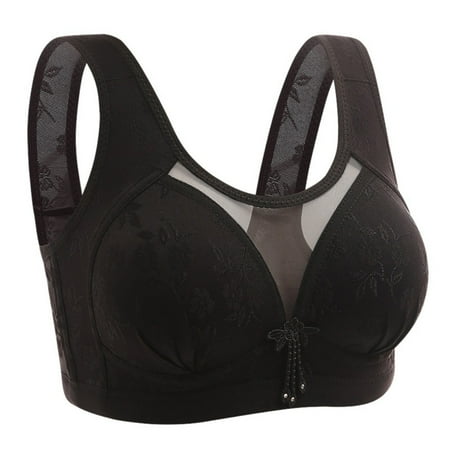 Women s Full Coverage Plus Size Comfort Minimizer Bra Wirefree Non Padded Back Closure Brassiere Bra Black 36/80BC(Black)
Women s Full Coverage Plus Size Comfort Minimizer Bra Wirefree Non Padded Back Closure Brassiere Bra Black 36/80BC(Black)