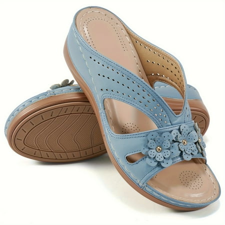 Women s Comfy Open Toe Double Band Shoes - Non-Slip Wedge Slide Sandals for Summer
Women s Comfy Open Toe Double Band Shoes - Non-Slip Wedge Slide Sandals for Summer