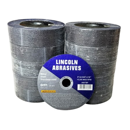 250 Pc 6 x .045 x 7/8 Cut-Off-Wheels for Metal / Stainless Steel
