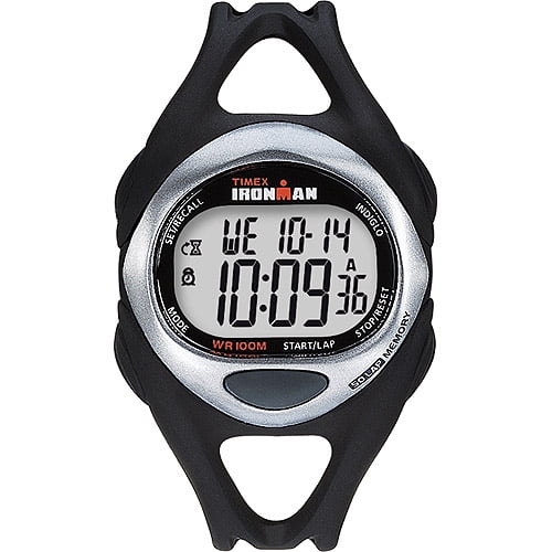 Timex Men's Ironman Sleek 50 Full-Size Watch, Black Resin Strap by Timex