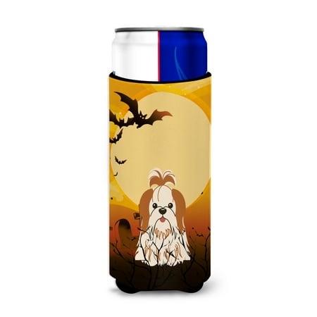 Carolines Treasures BB4353MUK Halloween Shih Tzu Red White Michelob Ultra Hugger for slim cans Slim Can multicolor 
Carolines Treasures BB4353MUK Halloween Shih Tzu Red White Michelob Ultra Hugger for slim cans Slim Can multicolor