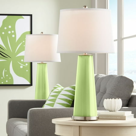 Color + Plus Lime Rickey Leo Table Lamp Set of 2
