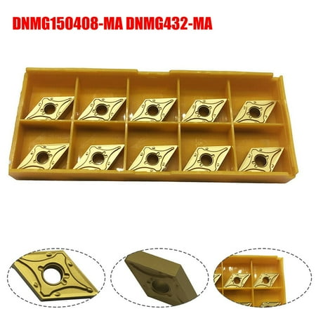 10x Carbide DNMG150408-MA DNMG432-MA Insert CNC Inserts Turning Inserts