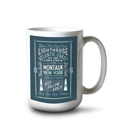 15 fl oz Ceramic Mug Montauk New York Typography Blue Dishwasher & Microwave Safe
15 fl oz Ceramic Mug Montauk New York Typography Blue Dishwasher & Microwave Safe