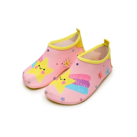 Gomelly Girls Boys Aqua Socks Slip On Beach Shoe Quick Dry Water Shoes Casual Barefoot Exercise Summer Flats Colorful Star 1Y 
Gomelly Girls Boys Aqua Socks Slip On Beach Shoe Quick Dry Water Shoes Casual Barefoot Exercise Summer Flats Colorful Star 1Y