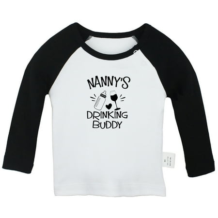 Nanny s Drinking Buddy Funny T shirt For Baby Newborn Babies T-shirts Infant Tops 0-24M Kids Graphic Tees Clothing (Long Black Raglan T-shirt 12-18 Months)
Nanny s Drinking Buddy Funny T shirt For Baby Newborn Babies T-shirts Infant Tops 0-24M Kids Graphic Tees Clothing (Long Black Raglan T-shirt 12-18 Months)