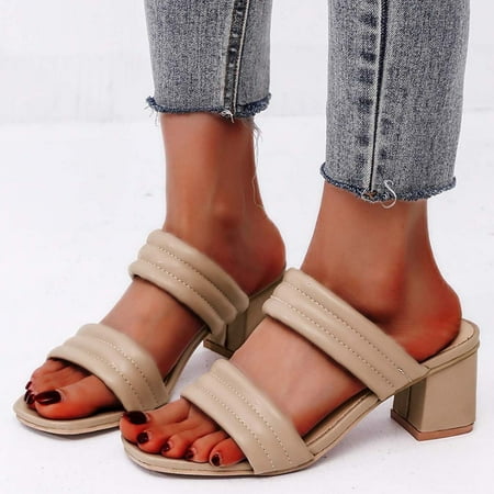 〖Yilirongyumm〗 Khaki 37 Sandals Women Thick Slippers Ladies Fashion Heel Summer High Solid Sandals And Color Leather Women s Sandals
〖Yilirongyumm〗 Khaki 37 Sandals Women Thick Slippers Ladies Fashion Heel Summer High Solid Sandals And Color Leather Women s Sandals